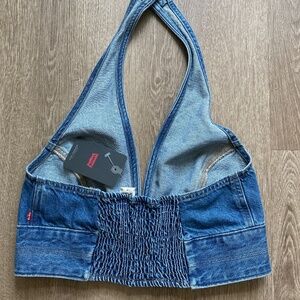 Levi Jean halter top NWT